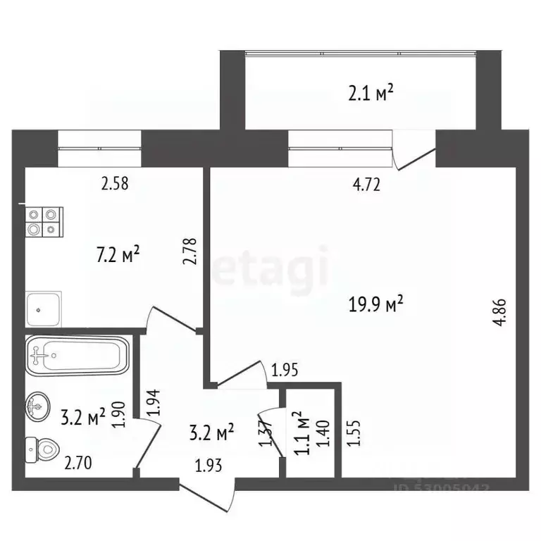 1-к кв. Забайкальский край, Чита Баргузинская ул., 30 (36.7 м) - Фото 1