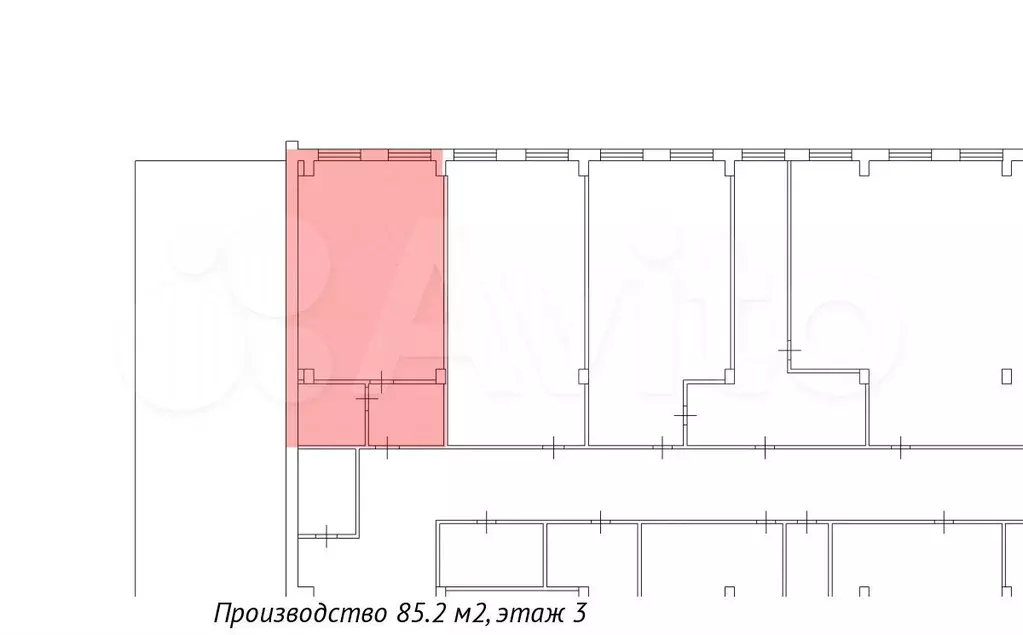 85.2 м под мастерскую, 3 этаж, на этаже есть лифт - Фото 0