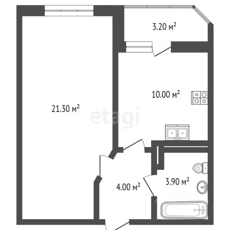 1-к кв. Ростовская область, Ростов-на-Дону ул. Скачкова, 60 (41.0 м) - Фото 2