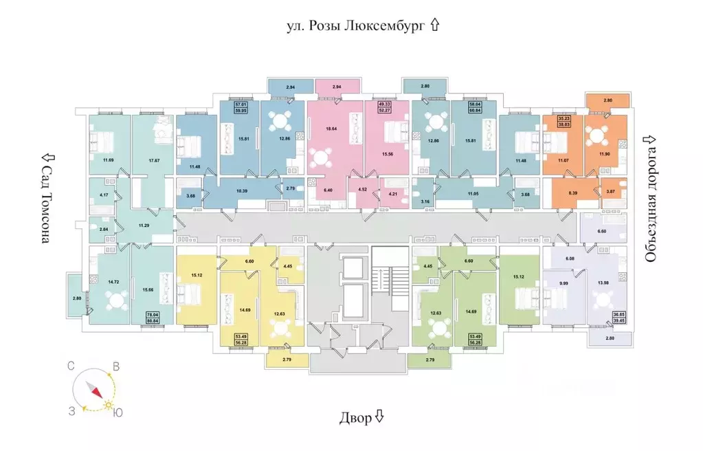 2-к кв. Иркутская область, Иркутск Ново-Ленино мкр, Огни Города жилой ... - Фото 2