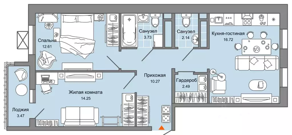 3-к кв. Ульяновская область, Ульяновск Новый Город мкр, 10-й кв-л, ... - Фото 0