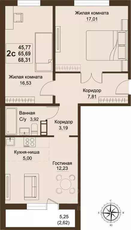 3-к кв. Челябинская область, Челябинский городской округ, пос. ... - Фото 0
