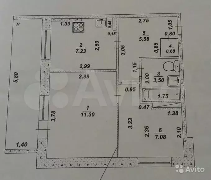 2-к. квартира, 35,5 м, 7/9 эт. - Фото 0