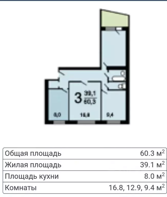 Комната Москва Планерная ул., 7К3 (16.8 м) - Фото 1