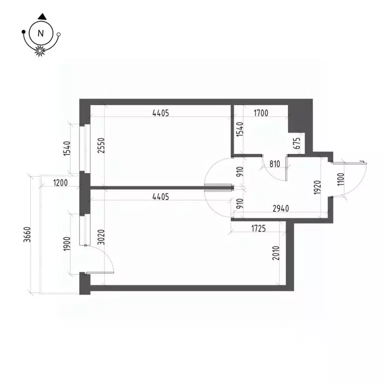 Студия Санкт-Петербург пос. Шушары, ул. Соколиная (29.4 м) - Фото 1