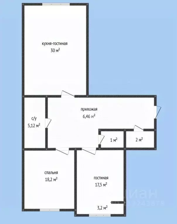 3-к кв. Дагестан, Каспийск ш. Каспийское, 17В (93.5 м) - Фото 2