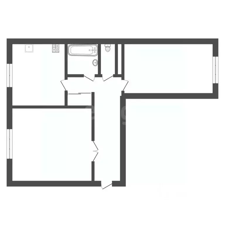 2-к кв. Тульская область, Киреевский район, Бородинское с/пос, ... - Фото 2