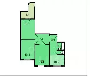 3-к кв. Москва ул. Васильцовский Стан, 11 (73.0 м) - Фото 2