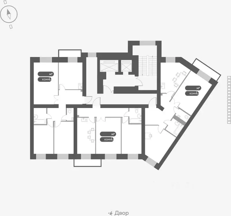 2-к кв. Красноярский край, Красноярск Академгородок мкр,  (58.35 м) - Фото 0