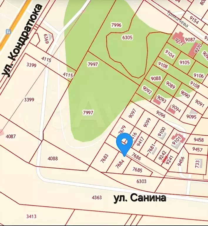 Участок в Омская область, Омск ул. Санина (7.3 сот.) - Фото 1