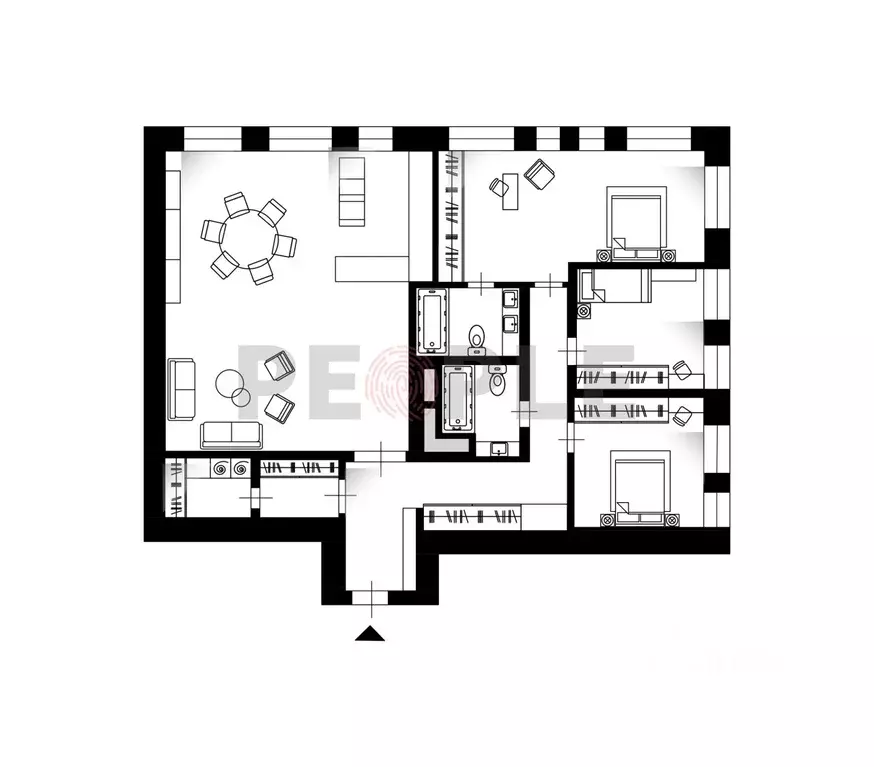 4-к кв. Москва ул. Усачева, 15 (140.0 м) - Фото 2