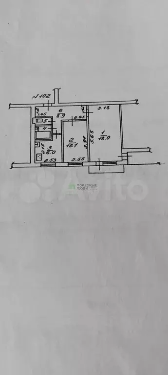 2-к. квартира, 47 м, 3/9 эт. - Фото 0