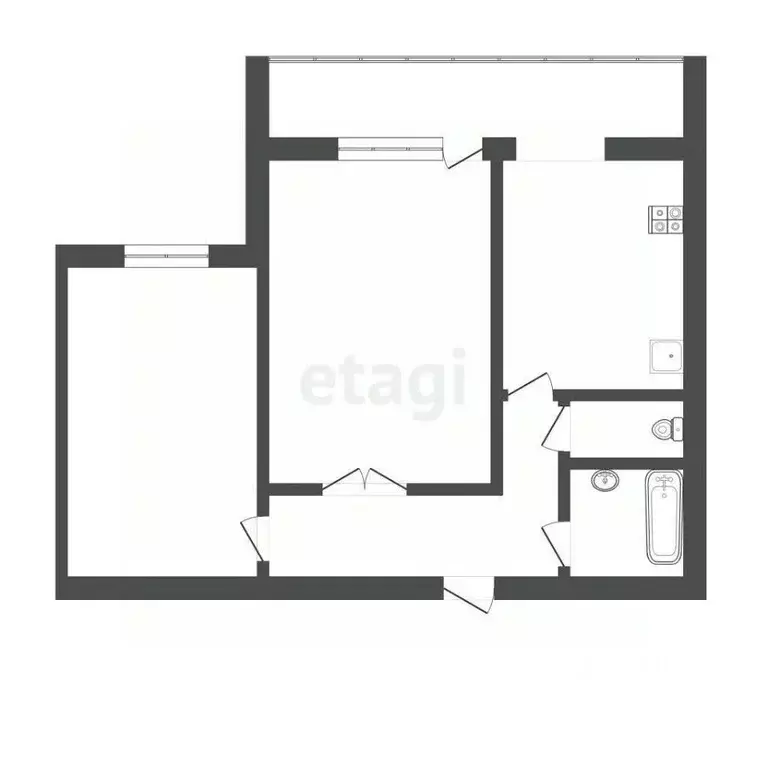 2-к кв. Мордовия, Саранск Гожувская ул., 28 (45.9 м) - Фото 1
