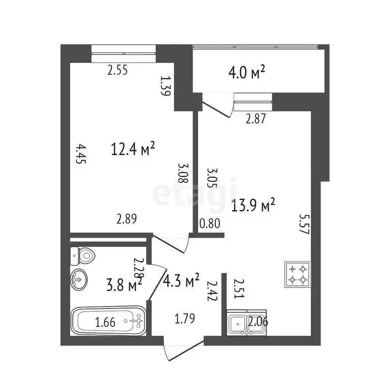 1-комнатная квартира: Мурино, улица Шоссе в Лаврики, 64к1 (34.4 м) - Фото 0