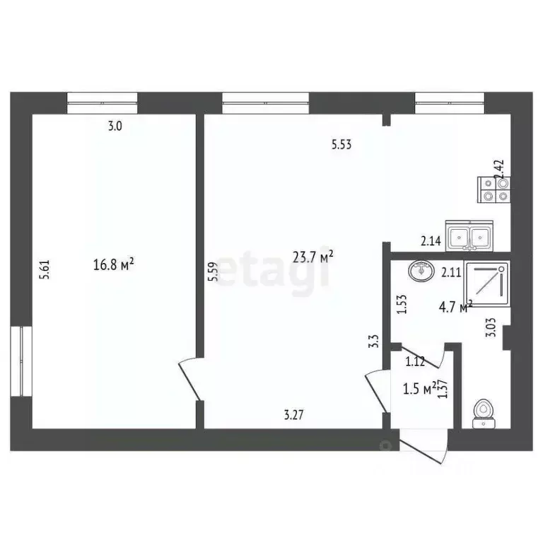 2-к кв. Севастополь, Севастополь, Балаклава г. ул. Терлецкого, 10 ... - Фото 2