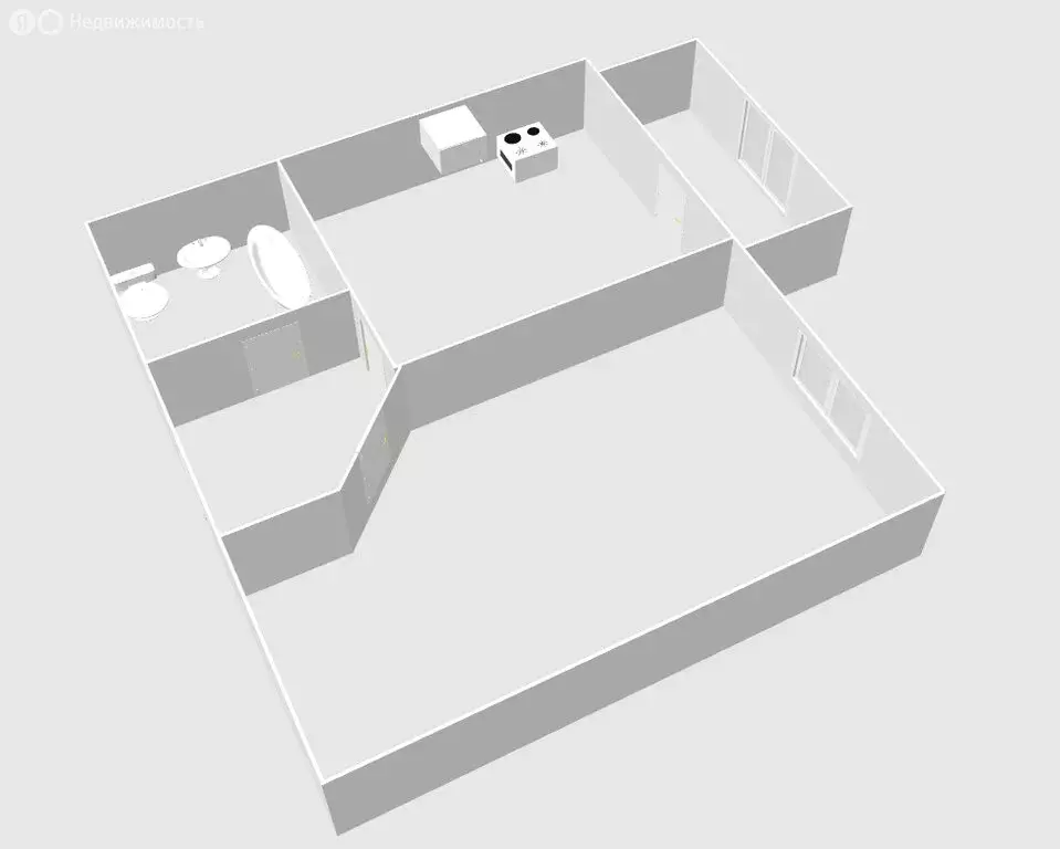1-комнатная квартира: Уфа, улица Испытателей, 21 (30.6 м) - Фото 1