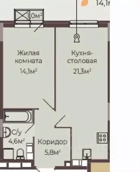 1-к кв. Нижегородская область, Нижний Новгород Соцгород жилрайон, 1-й ... - Фото 1