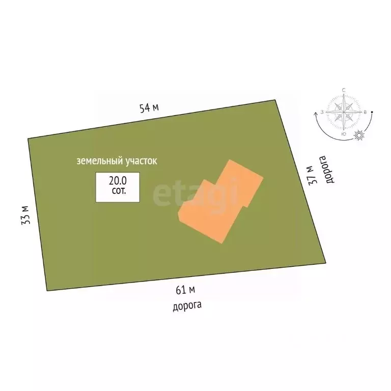 Дом в Тюменская область, Тюменский муниципальный округ, с. Гусево ул. ... - Фото 1