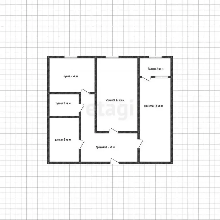 2-к кв. Адыгея, Майкоп Пионерская ул., 374А (47.2 м) - Фото 2