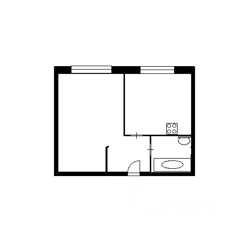 1-к кв. Ленинградская область, Мурино Всеволожский район, Новая ул., ... - Фото 2