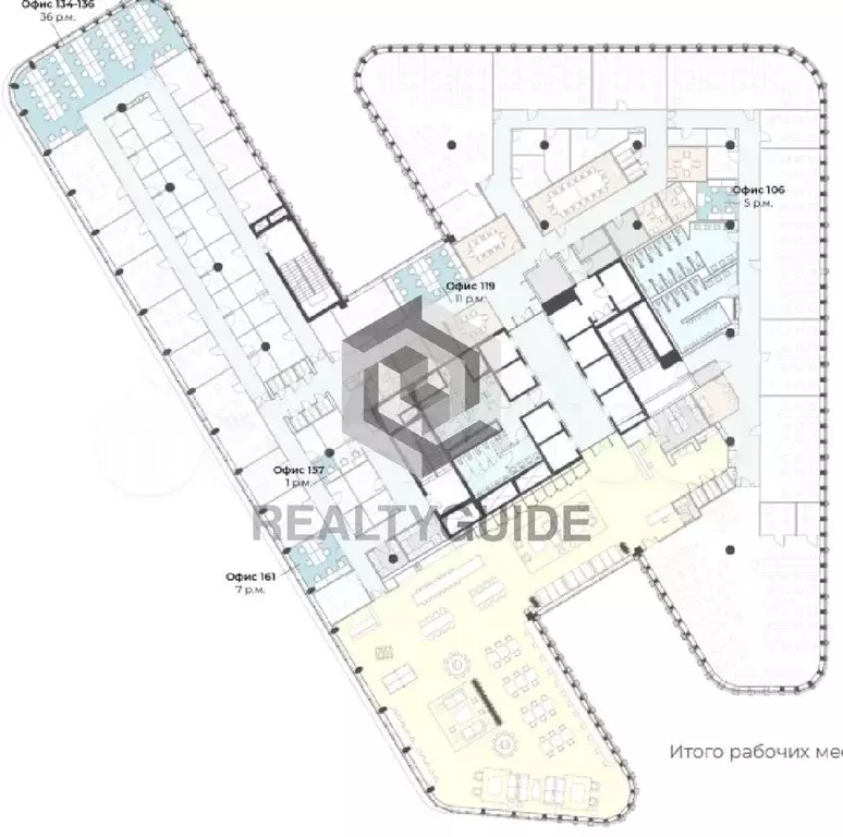 35 м2 Бизнес-центр  White Square  A - Фото 0