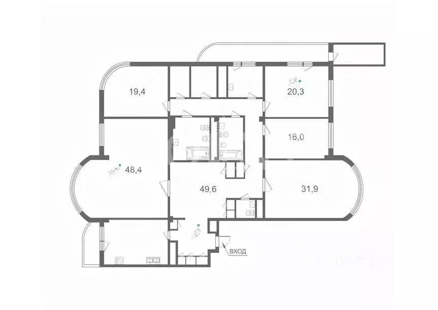 Квартира, 5 и более комнат, 240 м - Фото 2