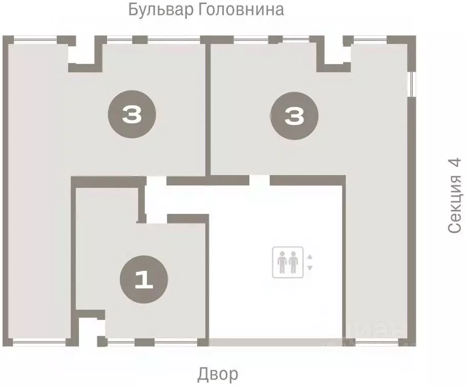 3-к кв. Санкт-Петербург Северный Ветер жилой комплекс (94.04 м) - Фото 1
