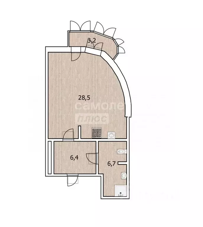 1-к кв. Тюменская область, Тюмень Войновка мкр, ул. Энергостроителей, ... - Фото 2