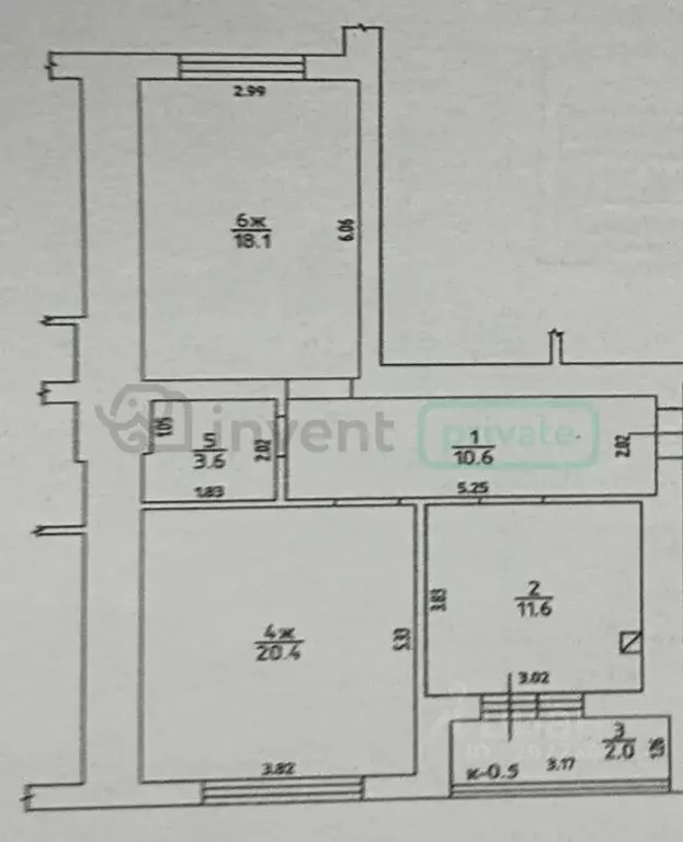 2-к кв. Калининградская область, Калининград Бассейная ул., 38 (66.3 ... - Фото 1