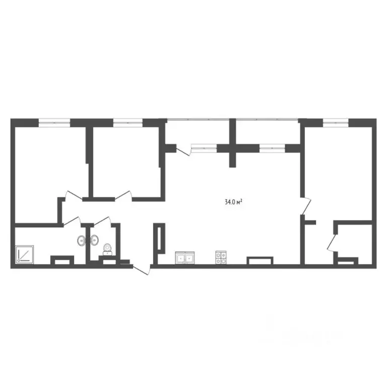 3-к кв. Тюменская область, Тюмень ул. Тимирязева, 8к1 (95.6 м) - Фото 2