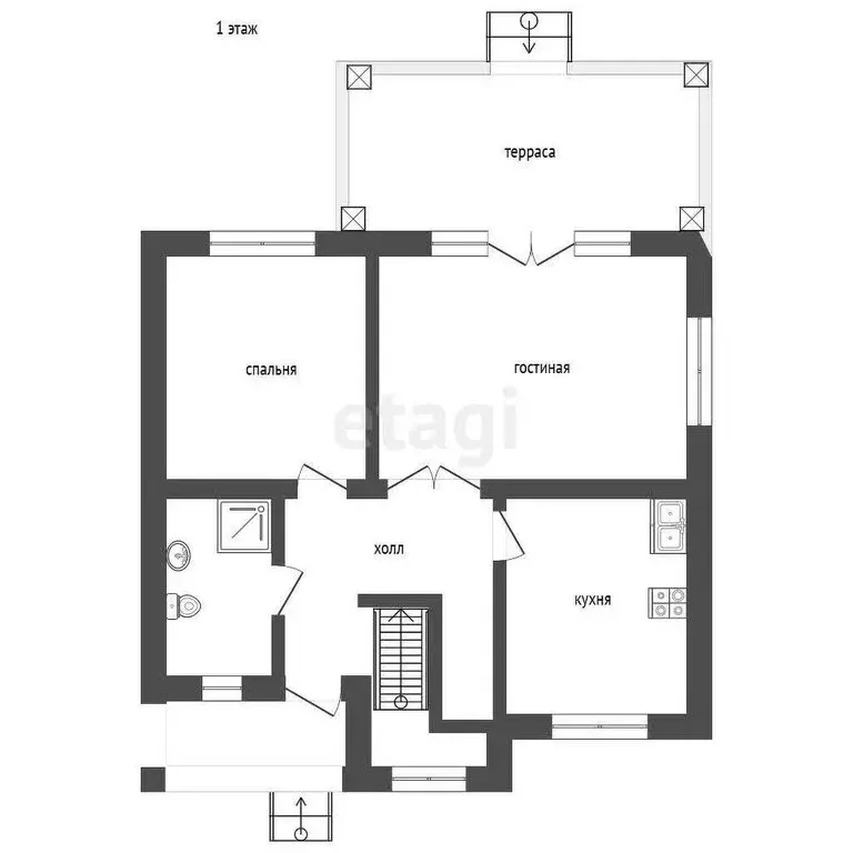 Дом в Республика Крым, муниципальный округ Ялта, посёлок Даниловка, ... - Фото 0