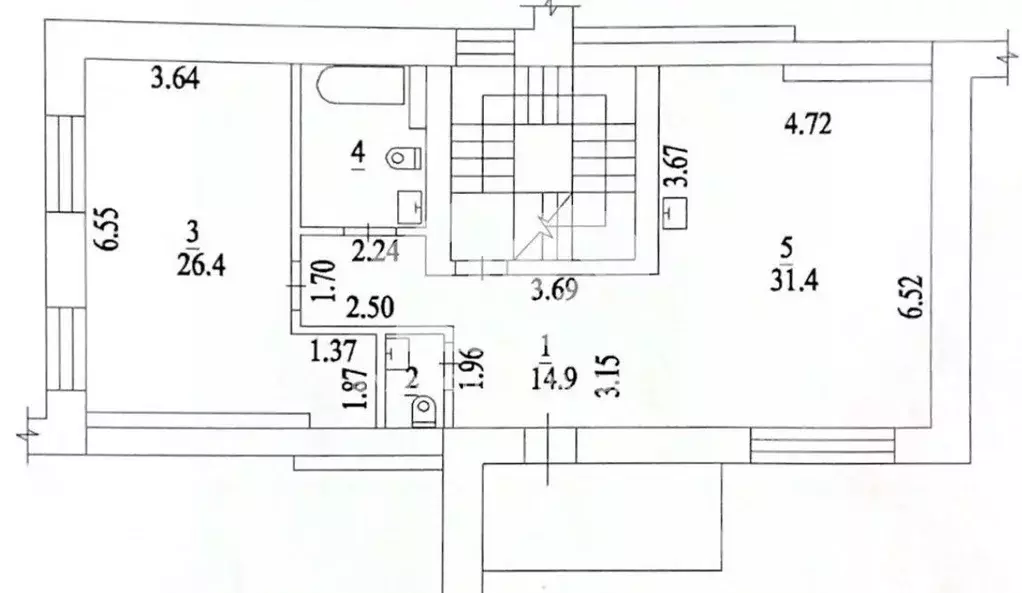 4-к кв. Новосибирская область, Новосибирск Рыбацкая ул., 23 (119.5 м) - Фото 1