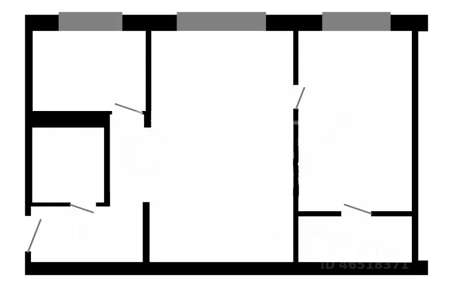 2-к кв. Тюменская область, Тюмень Текстильная ул., 15 (45.1 м) - Фото 1