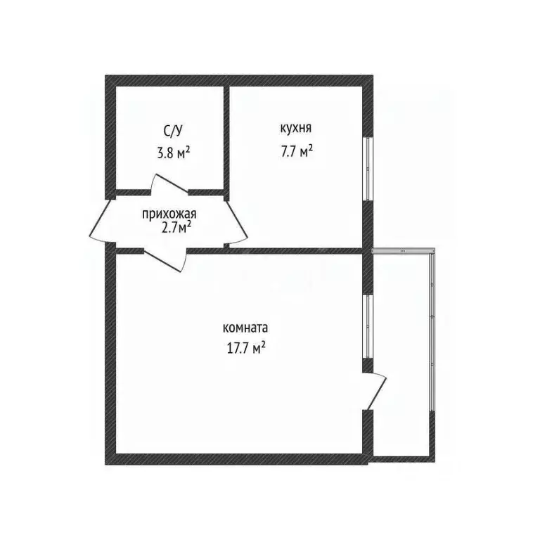 1-к кв. Краснодарский край, Краснодар ул. Гидростроителей, 28 (33.23 ... - Фото 1