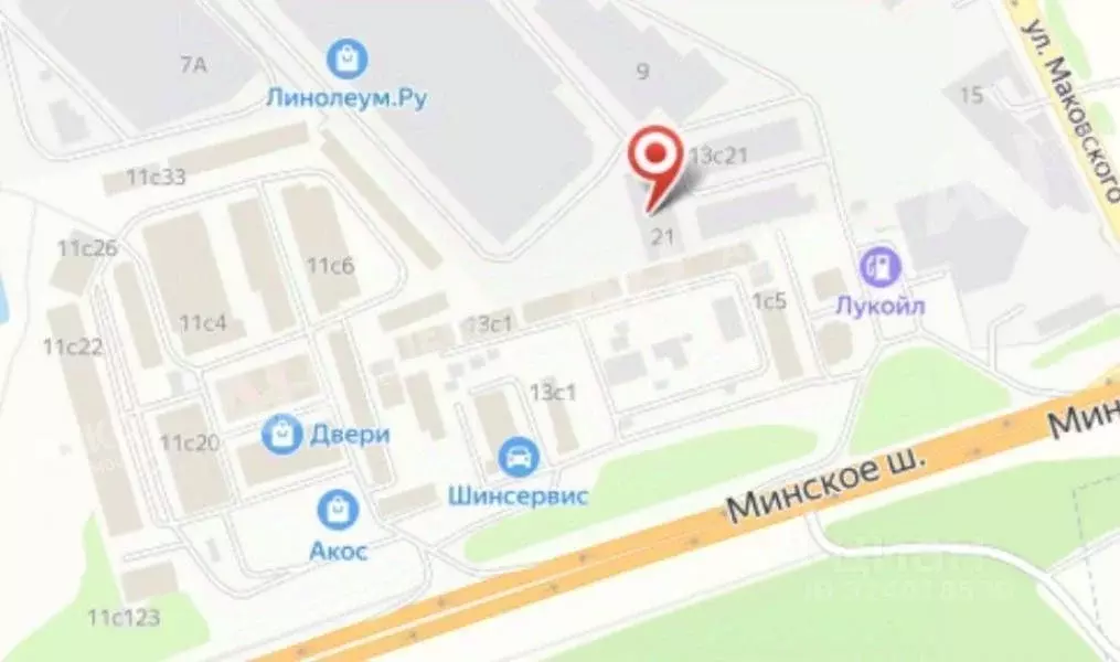 Склад в Московская область, Одинцово ул. Маковского, 21 (1060 м) - Фото 1
