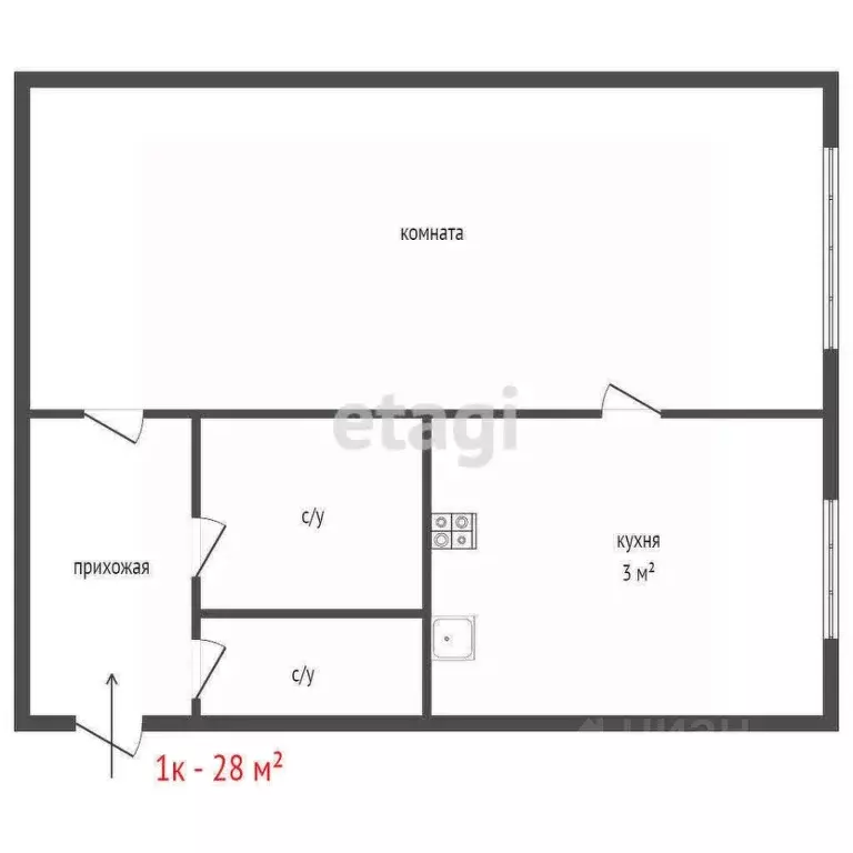 1-к кв. Свердловская область, Екатеринбург ул. Кировградская, 61А ... - Фото 1