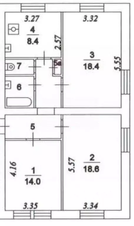 3-к кв. Москва ул. Ивана Бабушкина, 23К3 (73.0 м) - Фото 1