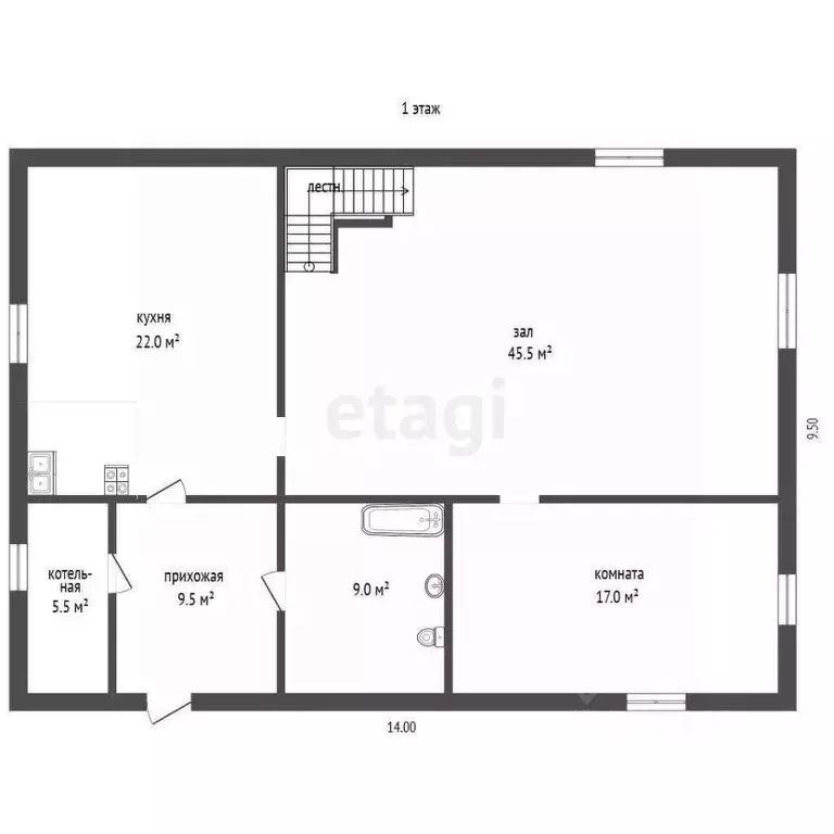 Дом в Тюменская область, Тюменский муниципальный округ, д. Криводанова ... - Фото 2