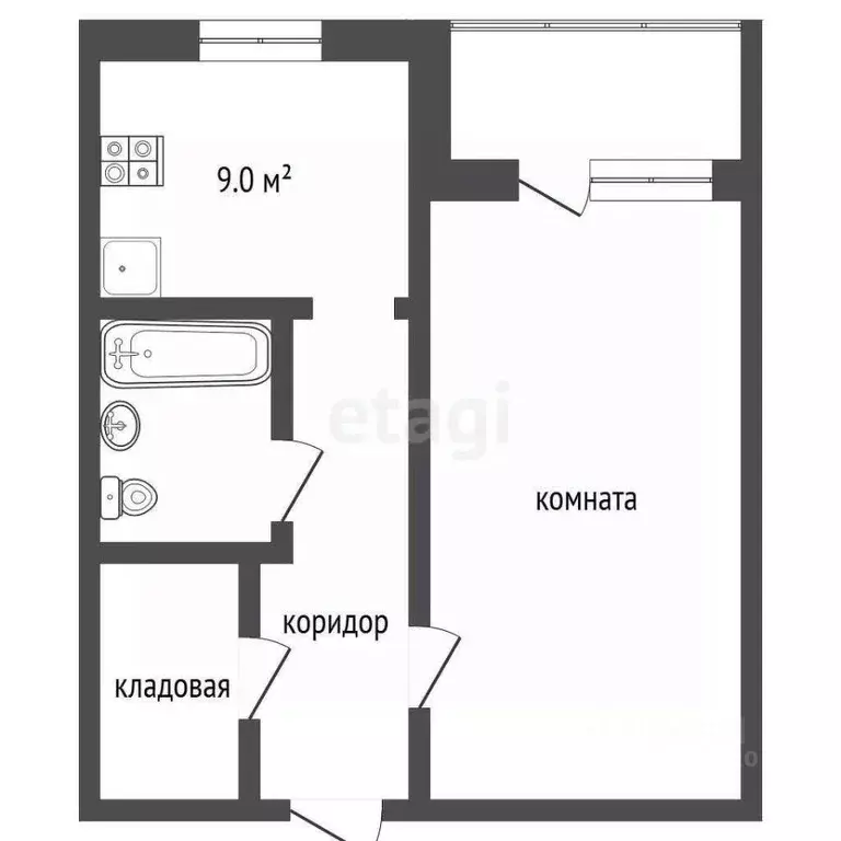 1-к кв. Ярославская область, Ярославль Ленинградский просп., 91 (35.0 ... - Фото 2