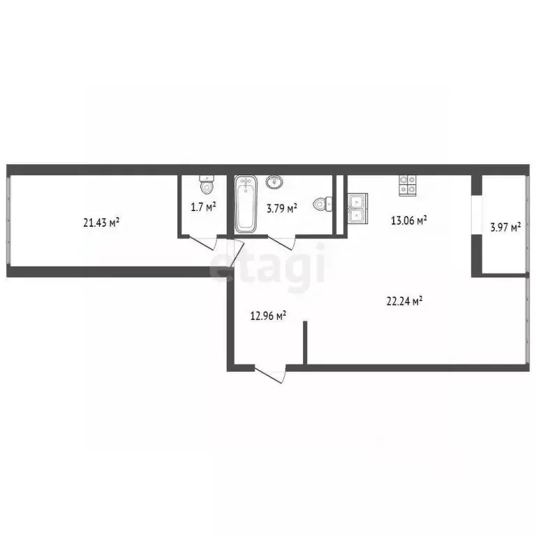 2-к кв. Санкт-Петербург Московский просп., 183-185Ак7 (75.0 м) - Фото 2