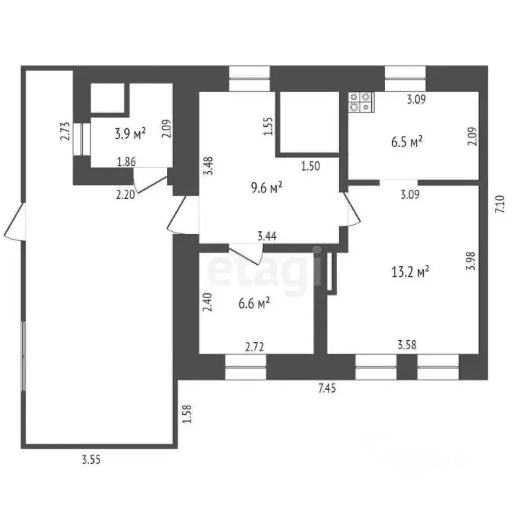 Дом в Мордовия, Ичалковский район, с. Кемля Советская ул., 173 (39 м) - Фото 2