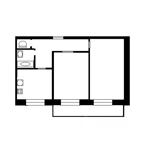 2-к кв. Санкт-Петербург Белградская ул., 16 (45.9 м) - Фото 1