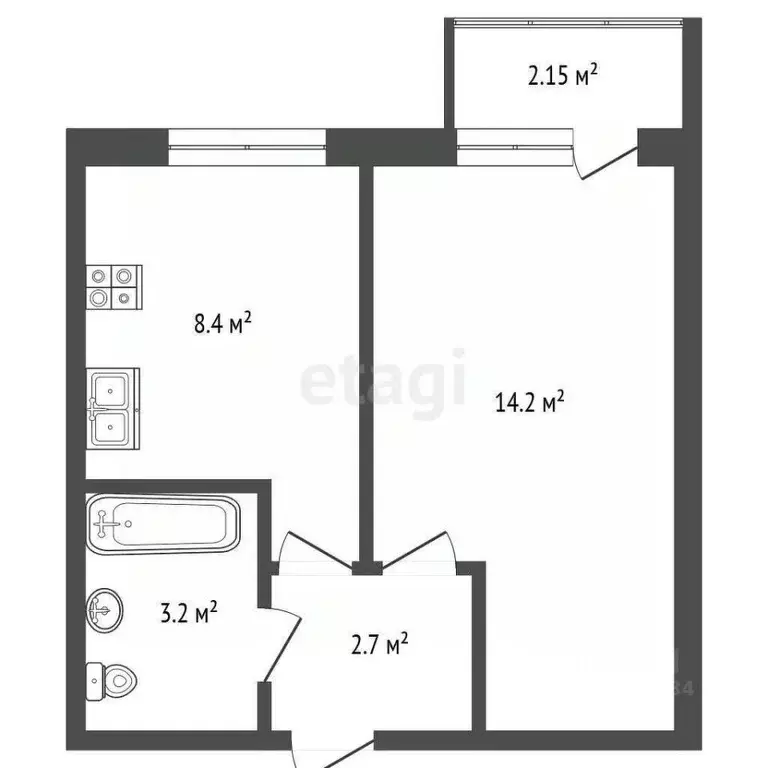 1-к кв. Вологодская область, Шексна рп, Шексна Северная мкр ул. Труда, ... - Фото 1