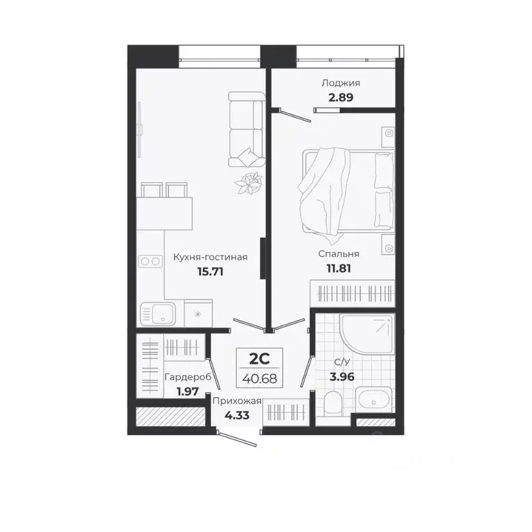 2-к кв. Новосибирская область, Новосибирск Лесоперевалка мкр, Ясный ... - Фото 0