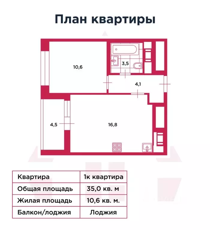 1-к кв. Санкт-Петербург ул. Ультрамариновая, 8 (35.0 м) - Фото 2