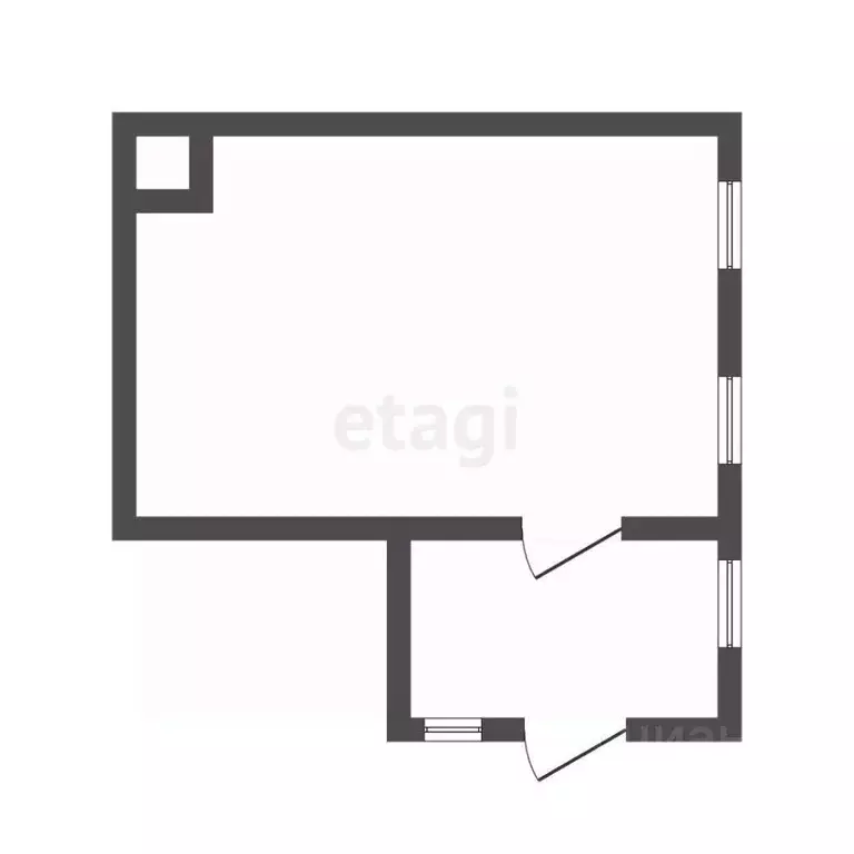 1-к кв. Костромская область, Кострома Пятницкая ул., 31/1 (25.2 м) - Фото 2