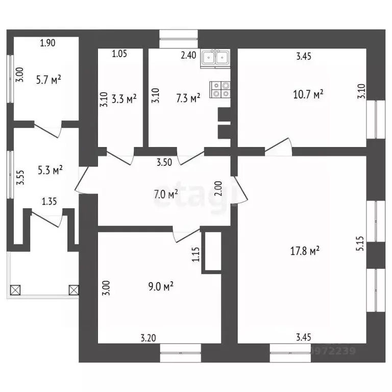 Дом в Башкортостан, Ишимбайский район, с. Петровское ул. Механизаторов ... - Фото 2