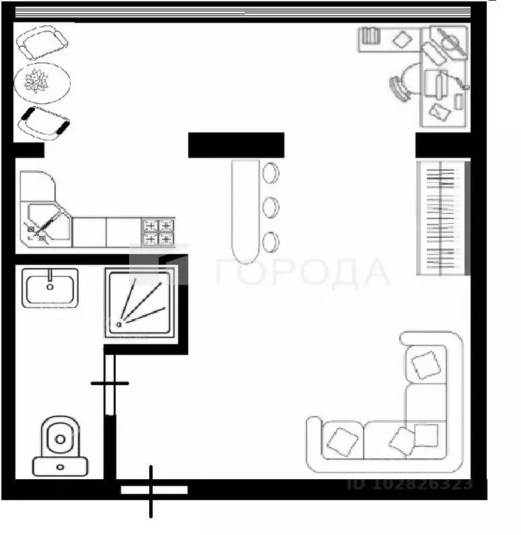 1-к кв. Томская область, Томск ул. Карла Ильмера, 12 (29.5 м) - Фото 2
