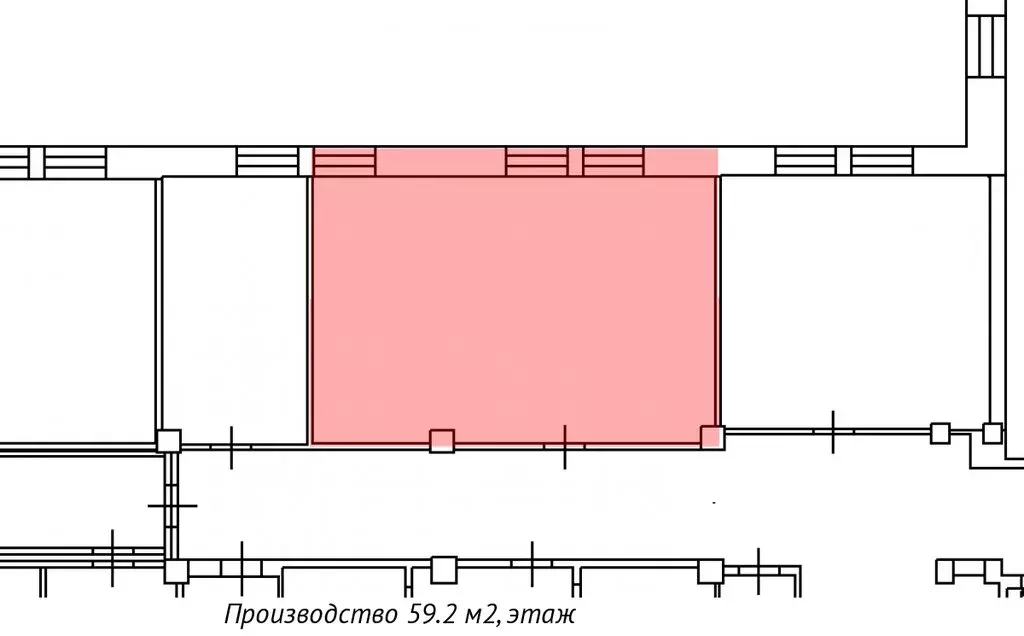 Производственное помещение (59.2 м) - Фото 1