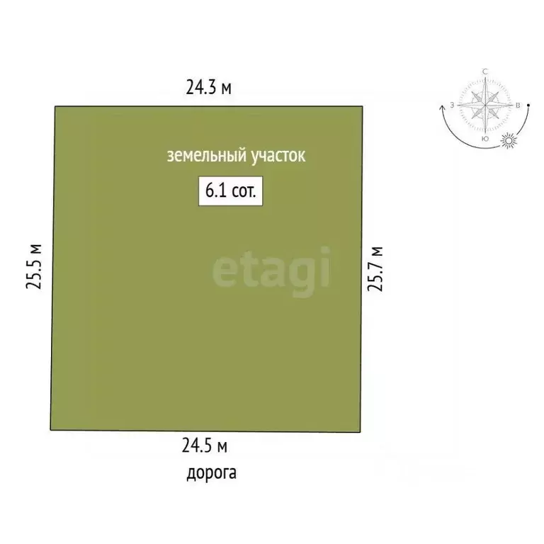 Участок в Башкортостан, Стерлитамакский район, Октябрьский сельсовет, ... - Фото 1